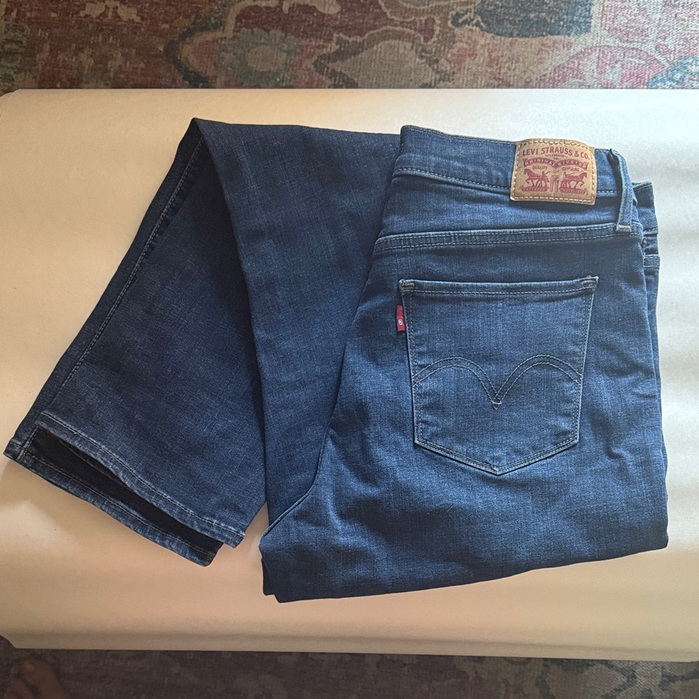 Levi's Women's Straight Leg Jeans - Dark Blue